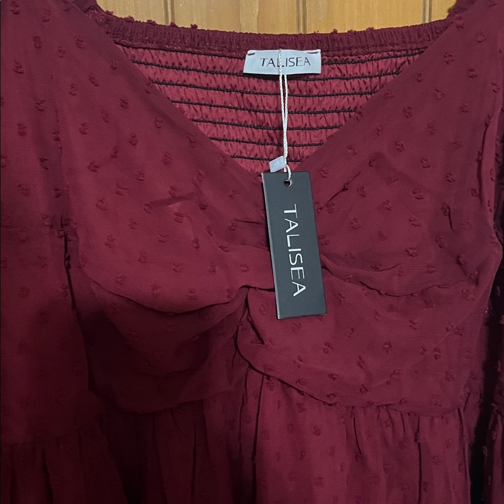 TALISEA Swiss Dot Long Sleeve Dress - Picture 10 of 11